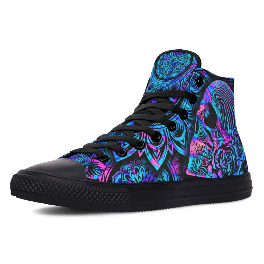 Printed Couple High-top Canvas Shoes