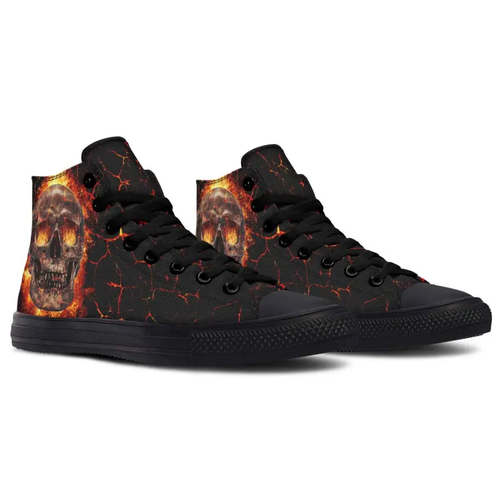 Printed Couple High-top Canvas Shoes