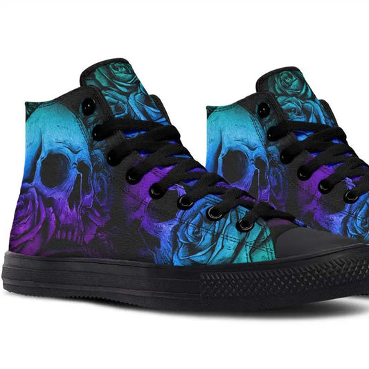 Printed Couple High-top Canvas Shoes
