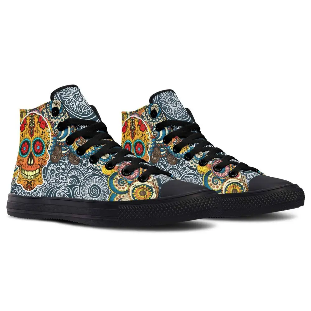 Printed Couple High-top Canvas Shoes