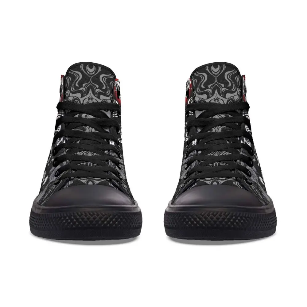 Printed Couple High-top Canvas Shoes