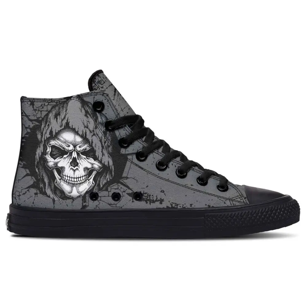 Printed Couple High Top Canvas Shoes