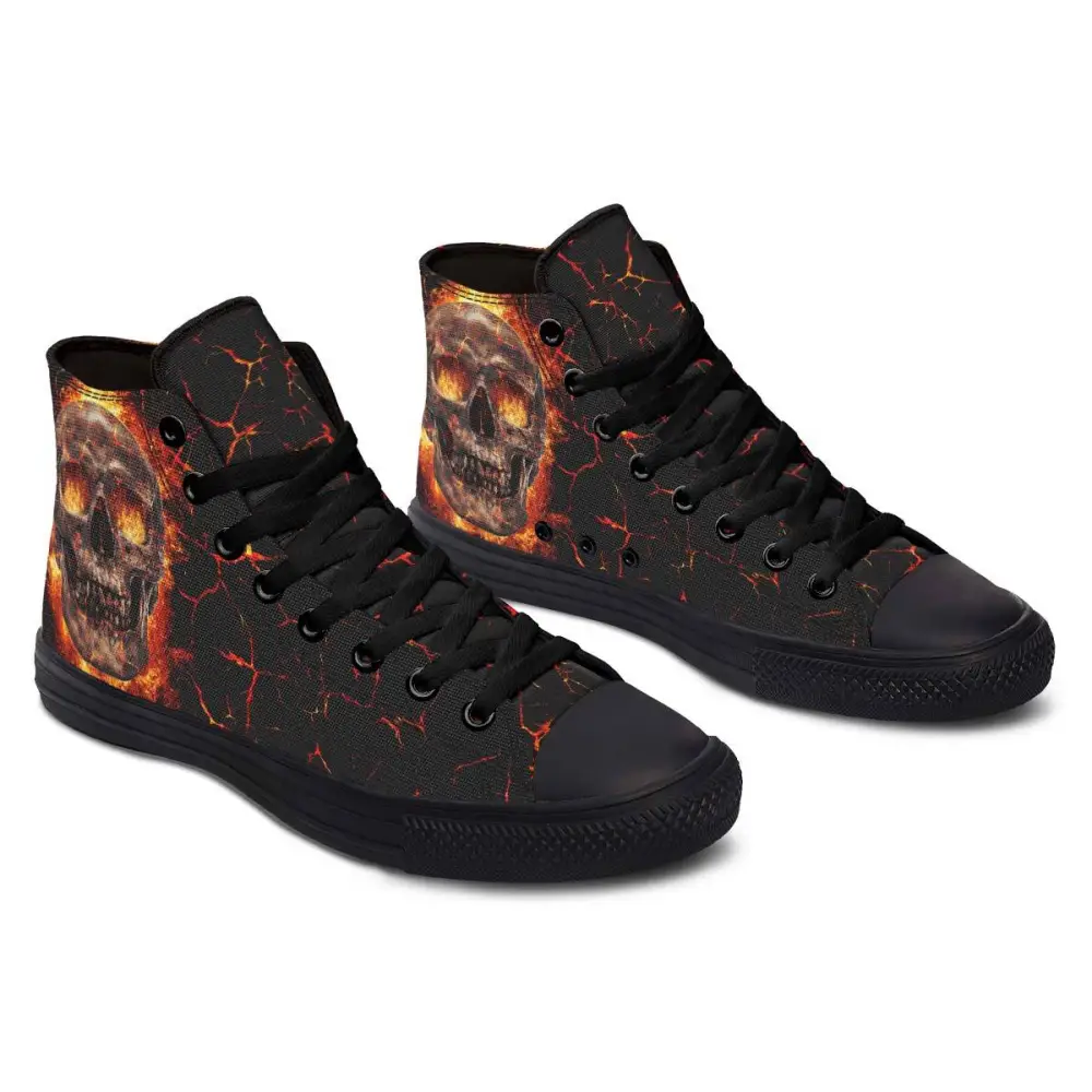 Printed Couple High-top Canvas Shoes