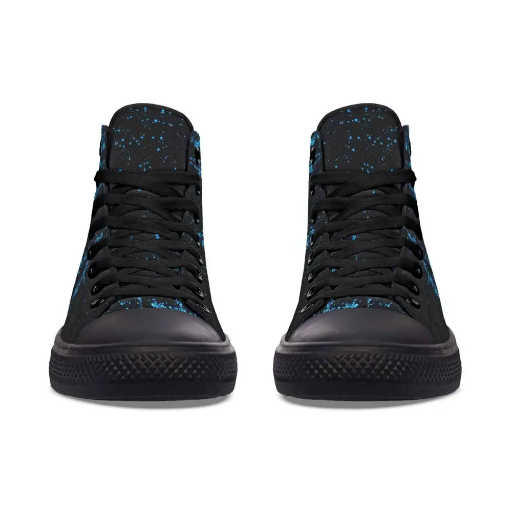 Printed Couple High Top Canvas Shoes