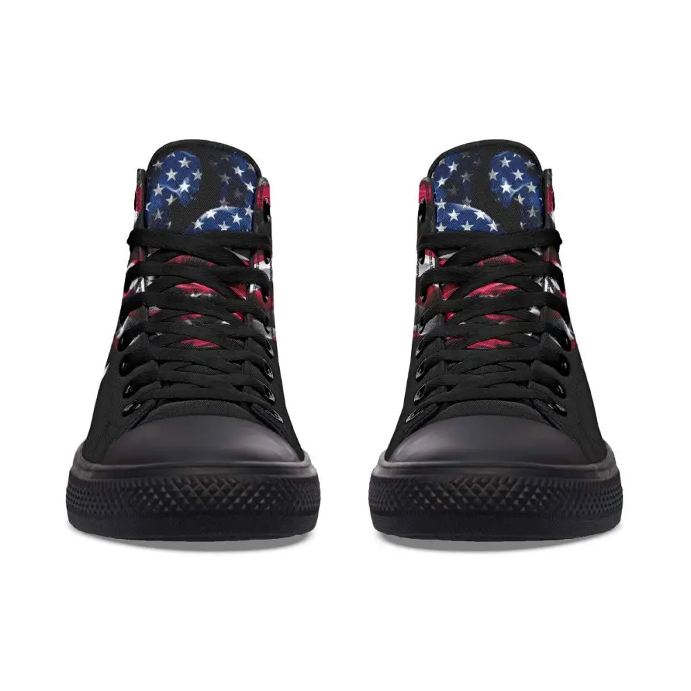 Printed Couple High Top Canvas Shoes