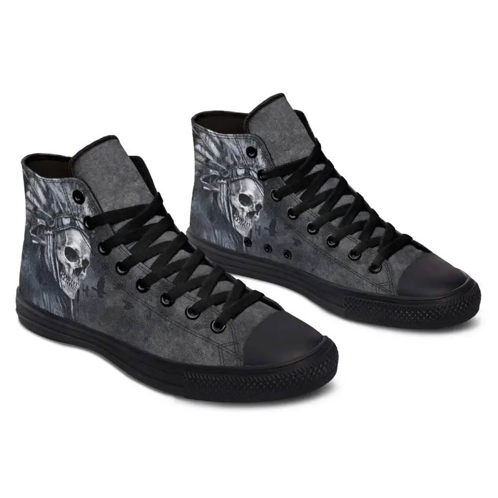 Printed Couple High-top Canvas Shoes