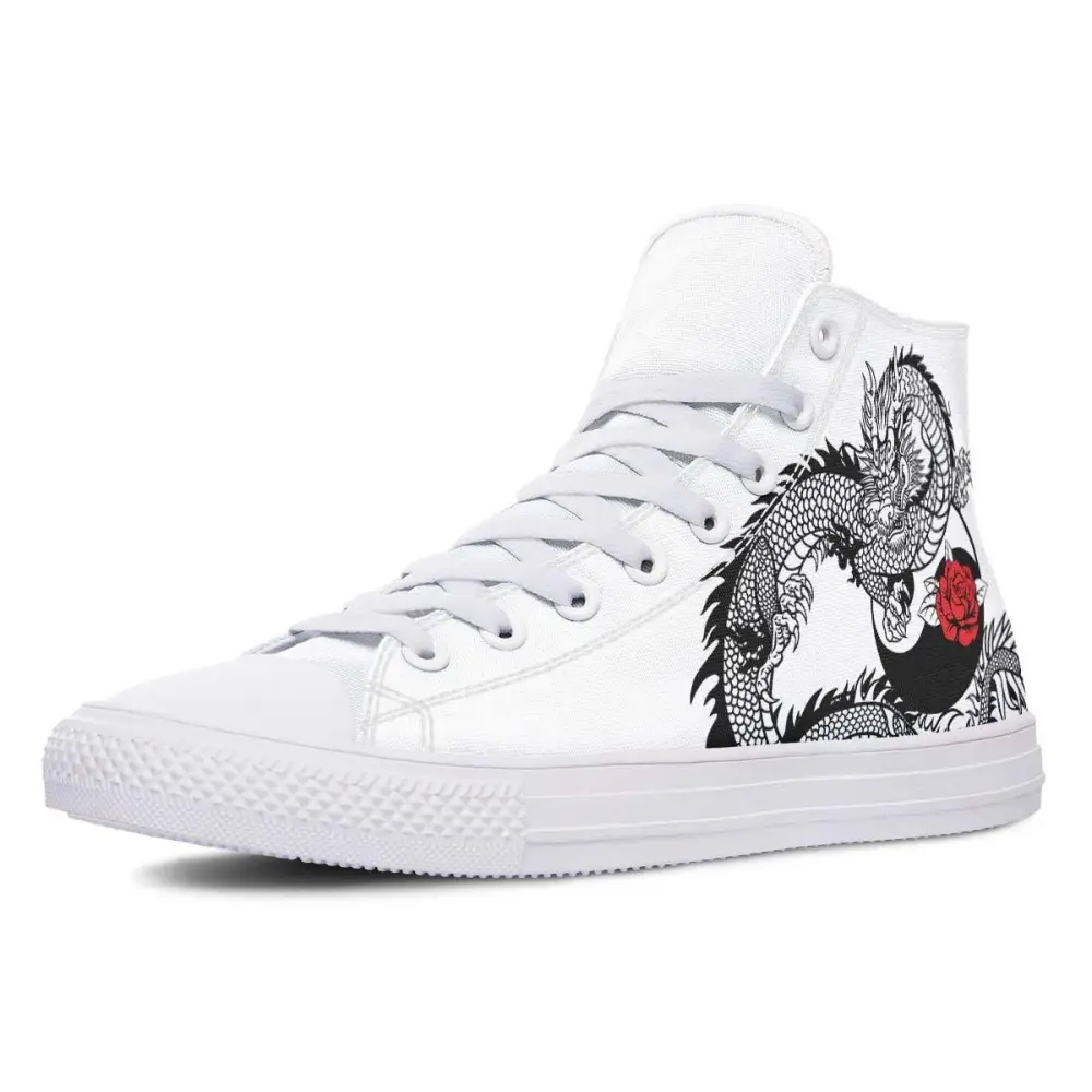 Printed Couple High-top Canvas Shoes
