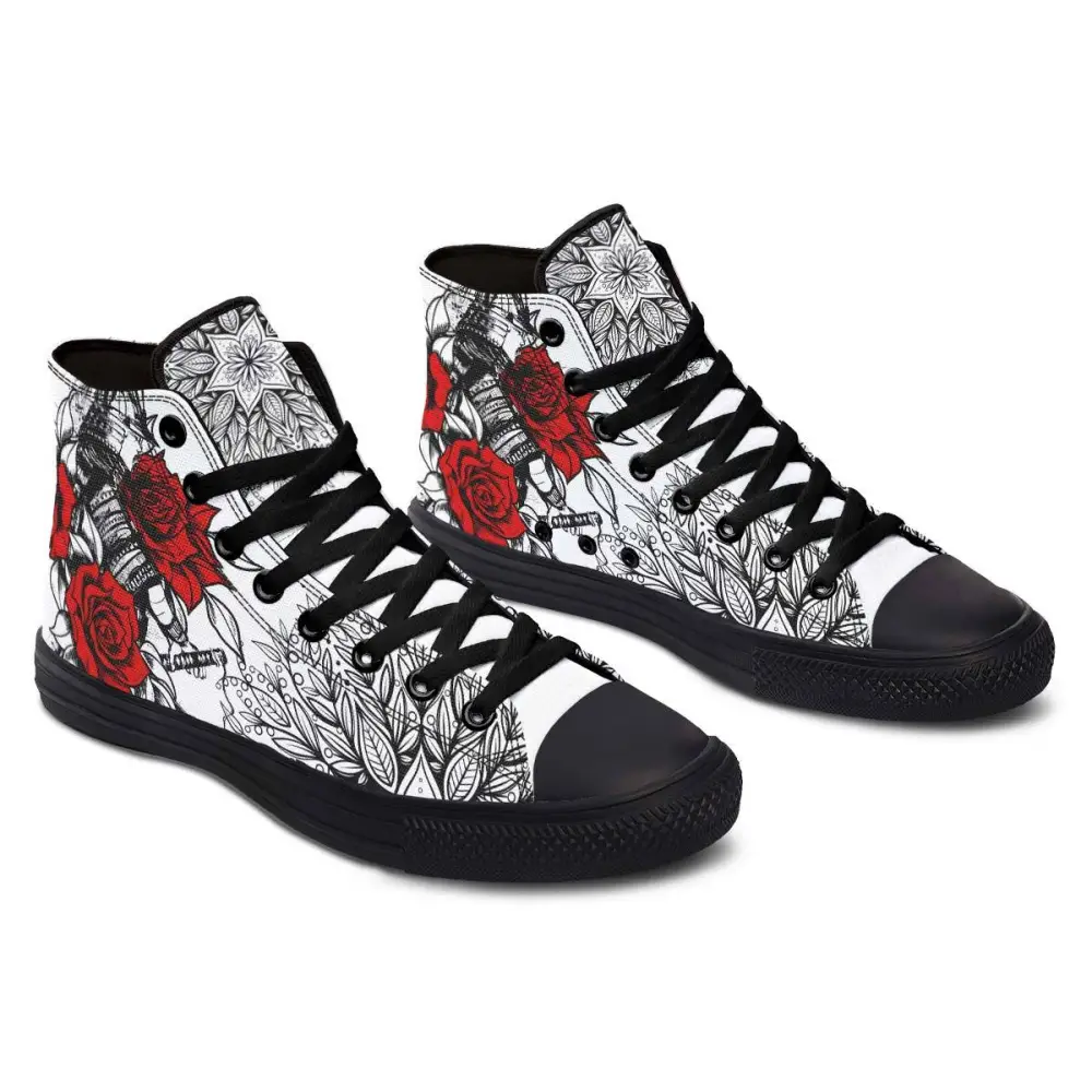 Printed Couple High-top Canvas Shoes