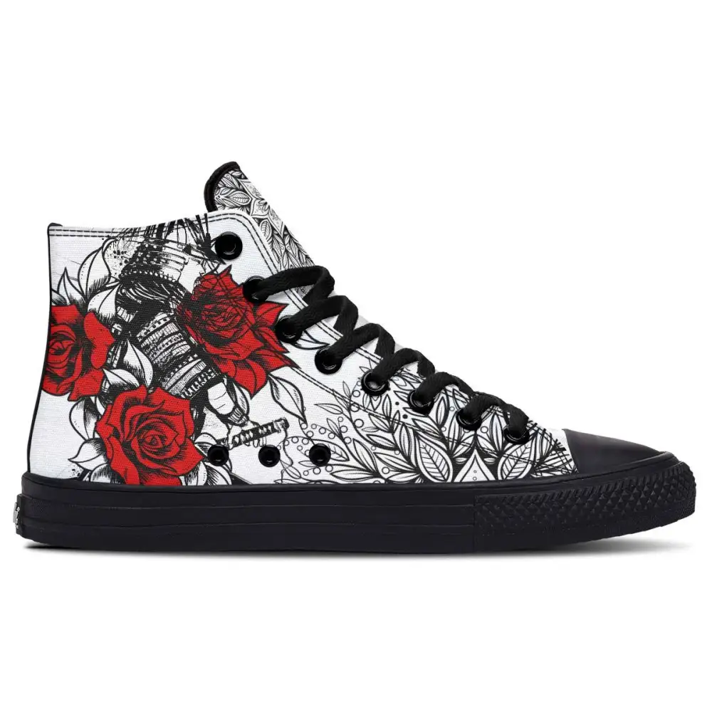 Printed Couple High-top Canvas Shoes