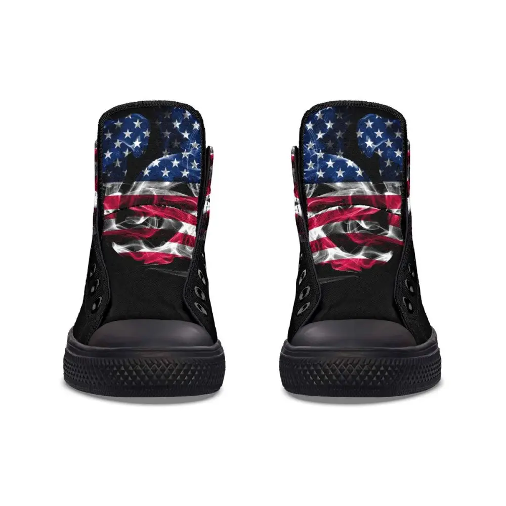 Printed Couple High Top Canvas Shoes