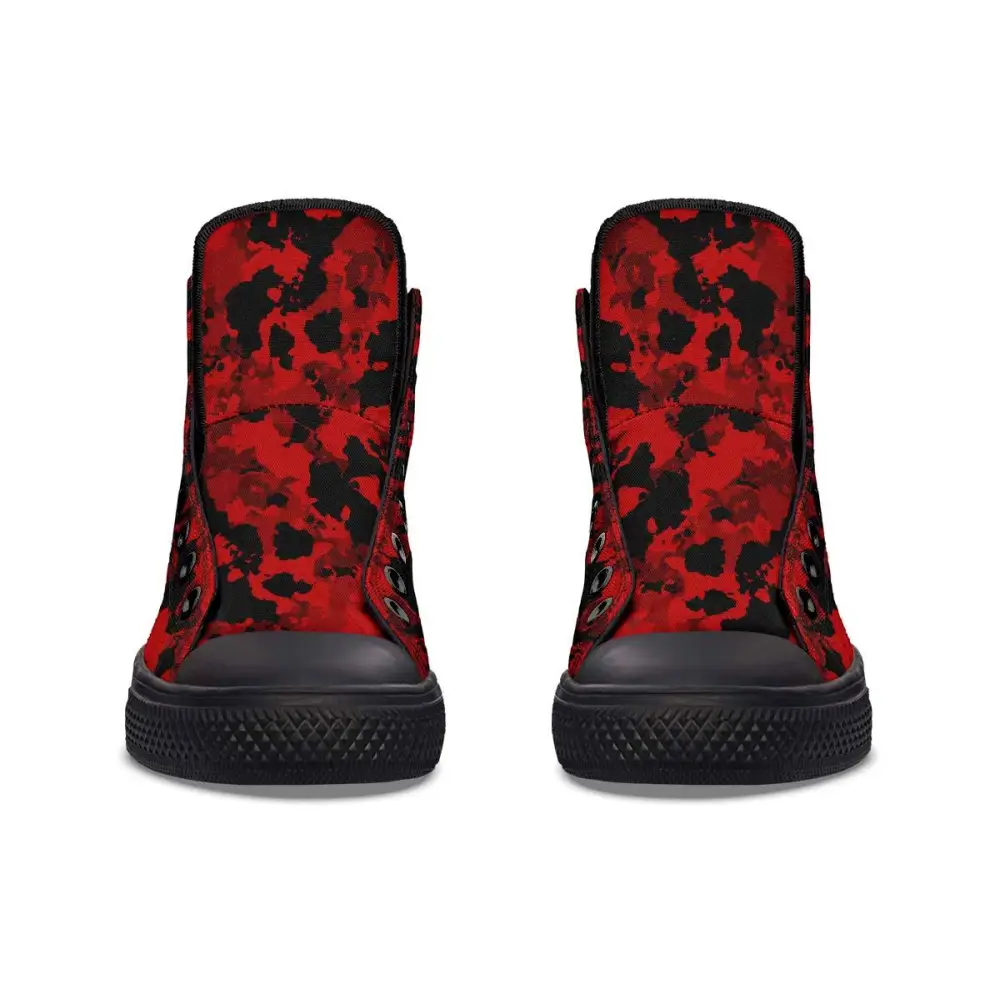 Printed Couple High Top Canvas Shoes