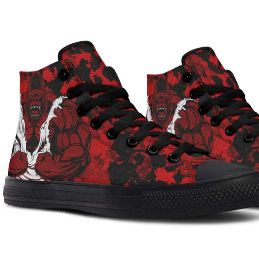 Printed Couple High Top Canvas Shoes