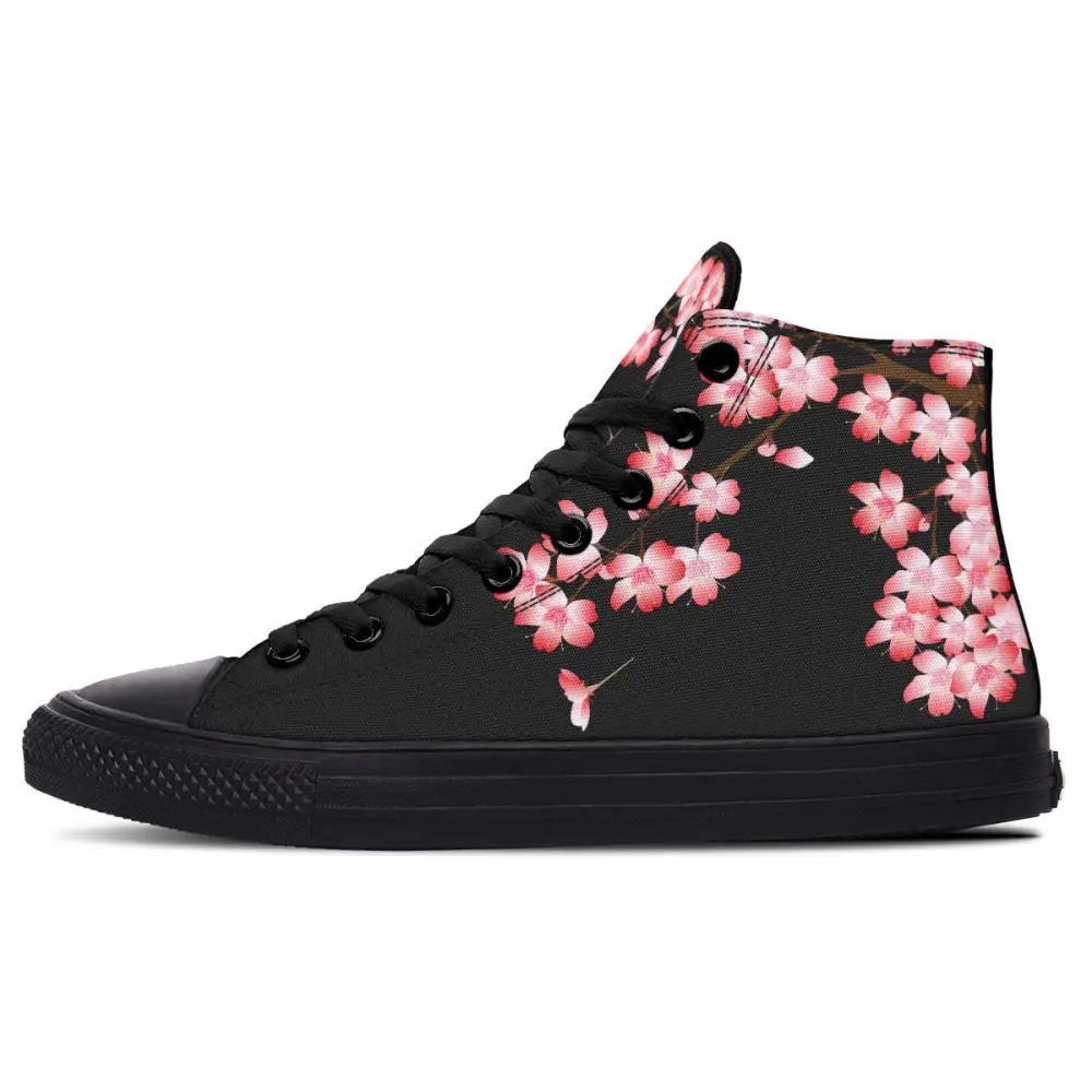 Printed Couple High-top Canvas Shoes