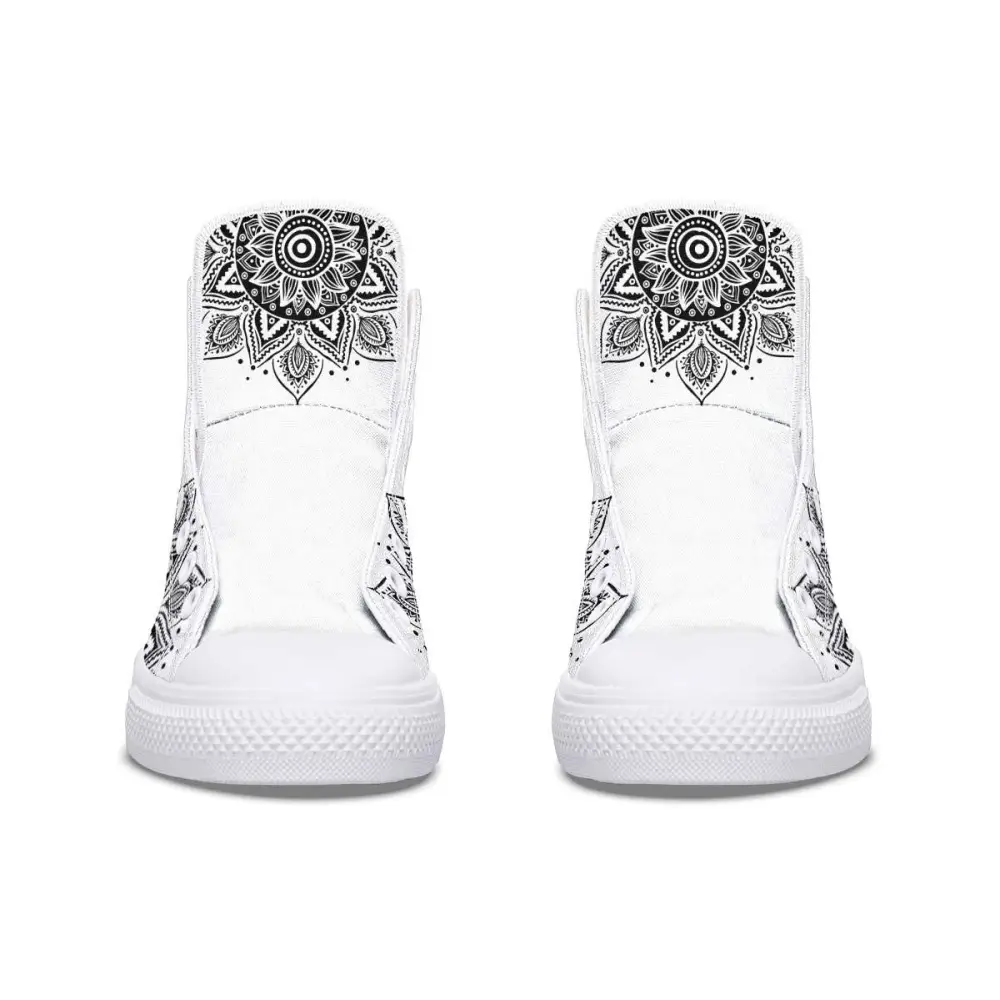 Printed Couple High Top Canvas Shoes