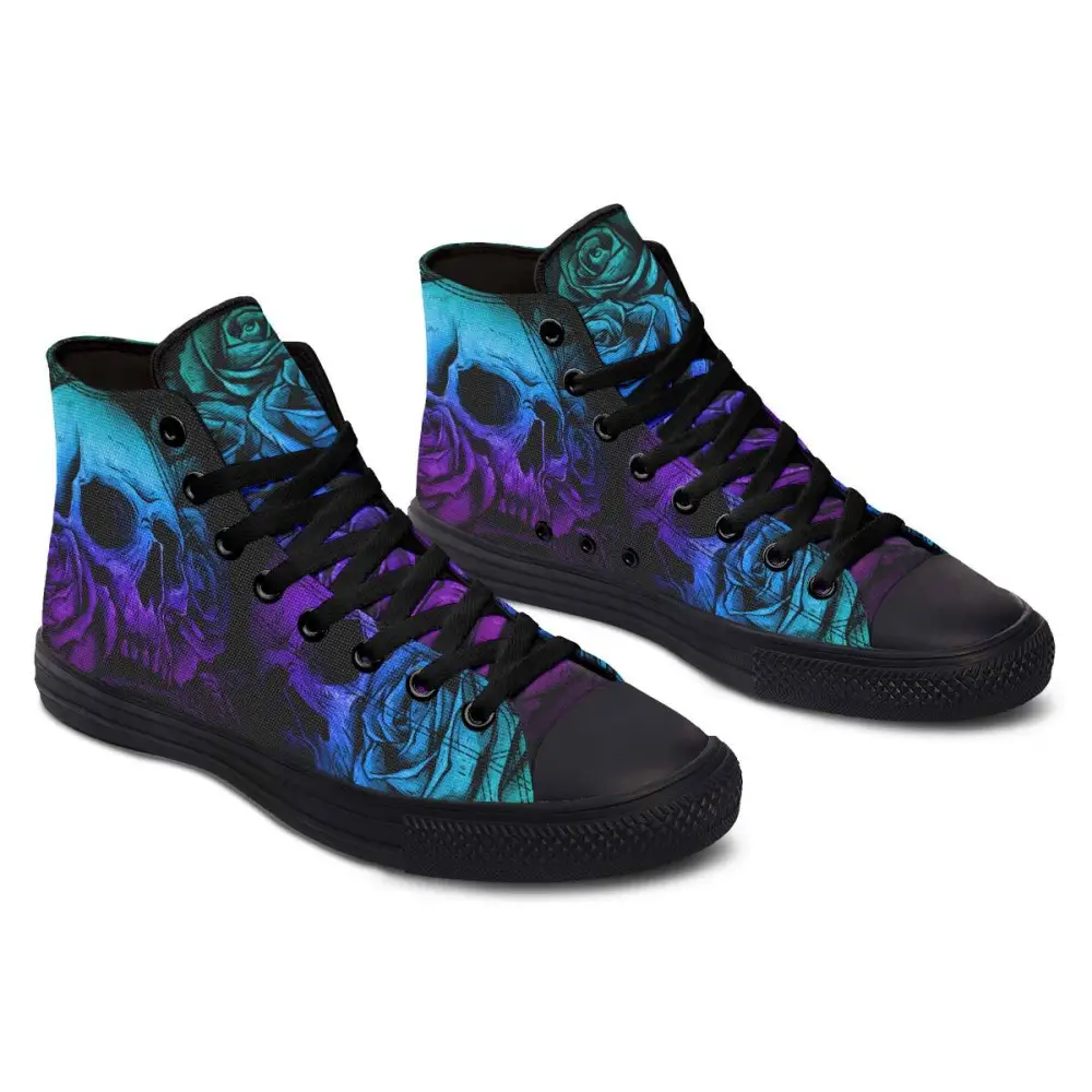 Printed Couple High-top Canvas Shoes
