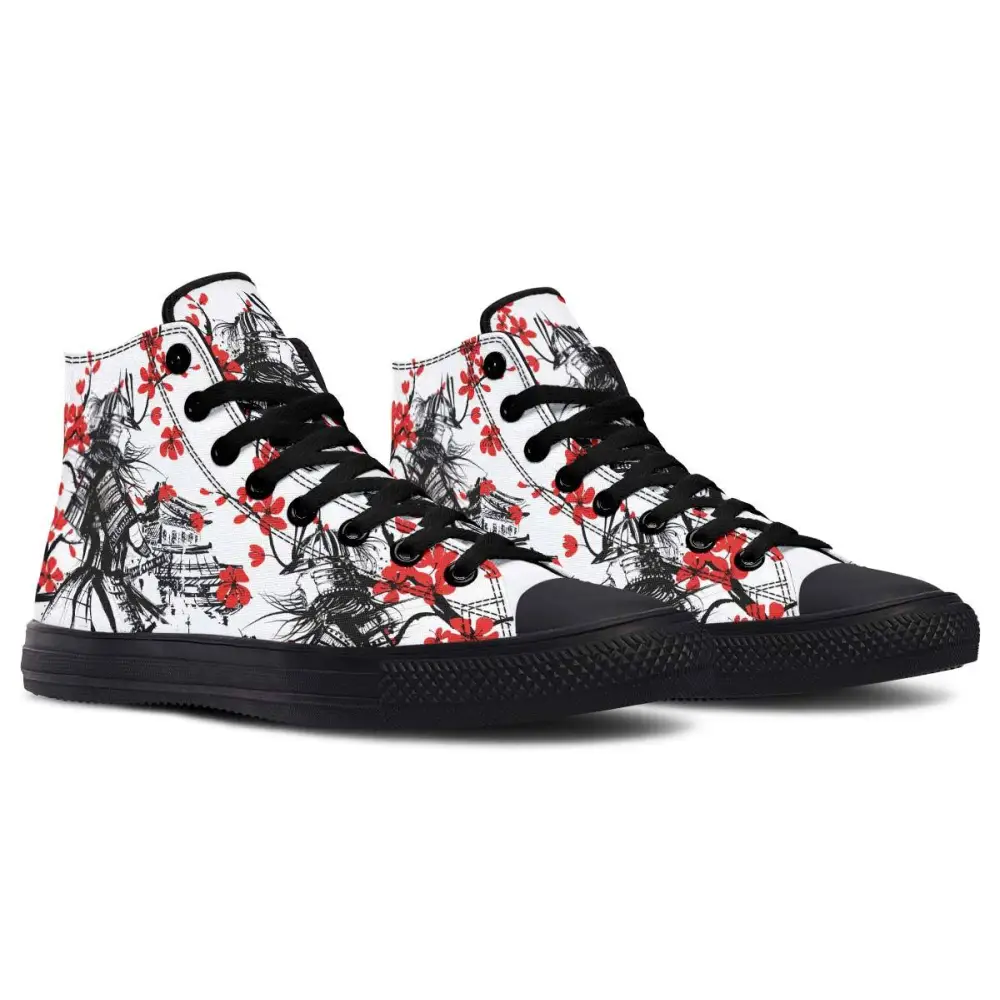 Printed Couple High-top Canvas Shoes
