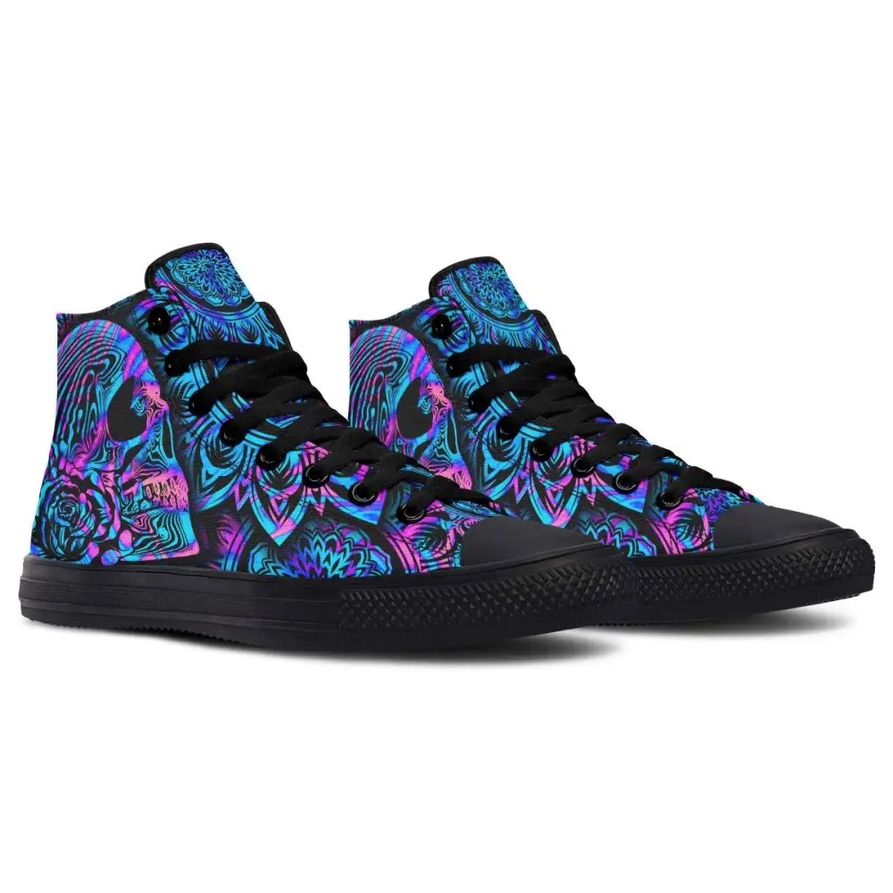 Printed Couple High-top Canvas Shoes