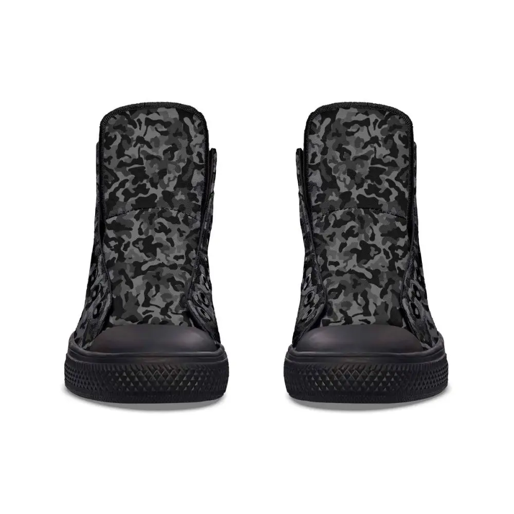 Printed Couple High Top Canvas Shoes