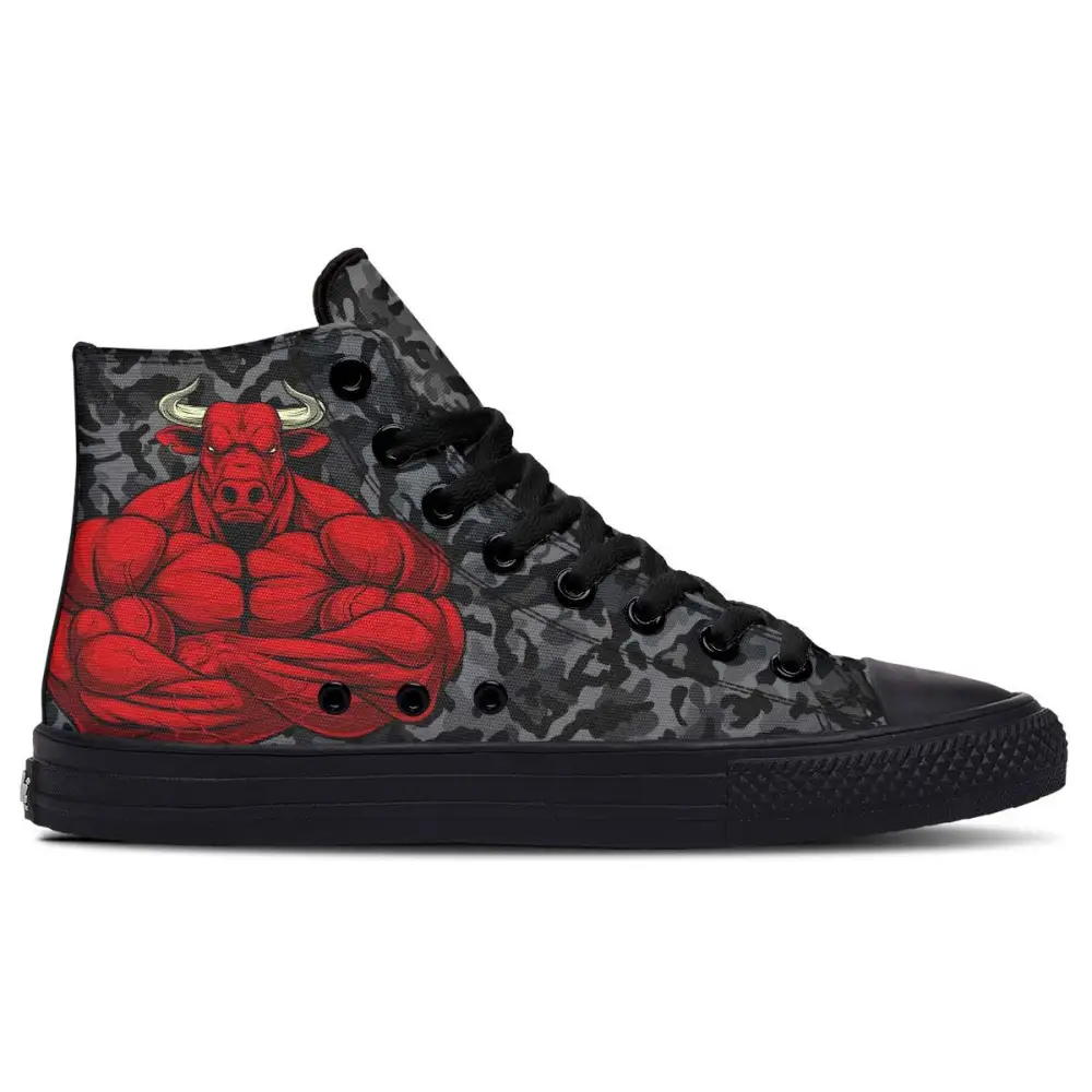 Printed Couple High Top Canvas Shoes