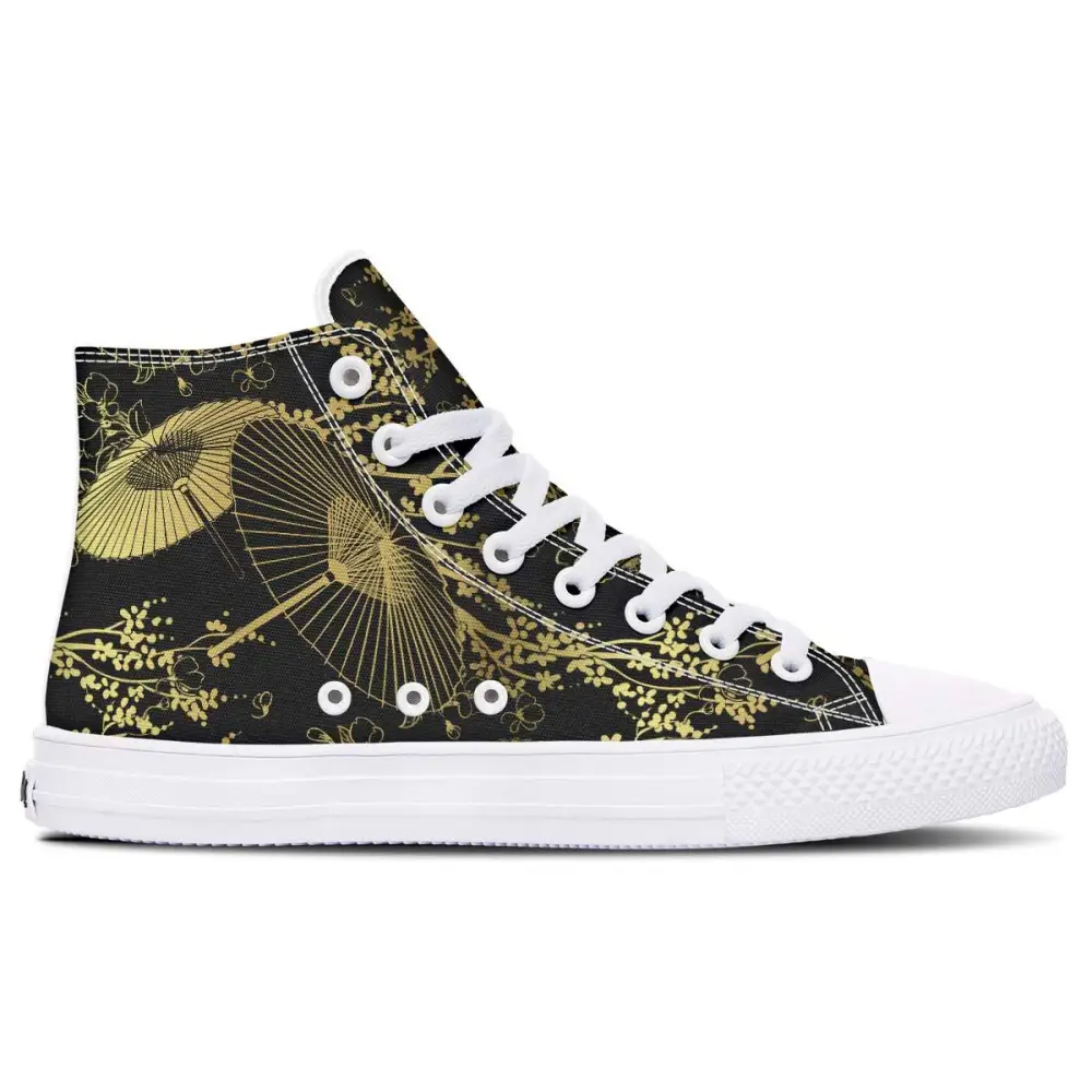 Printed Couple High-top Canvas Shoes