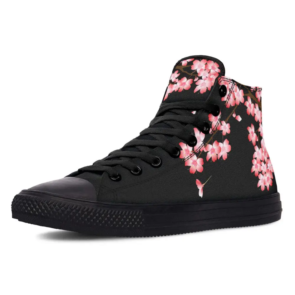 Printed Couple High-top Canvas Shoes