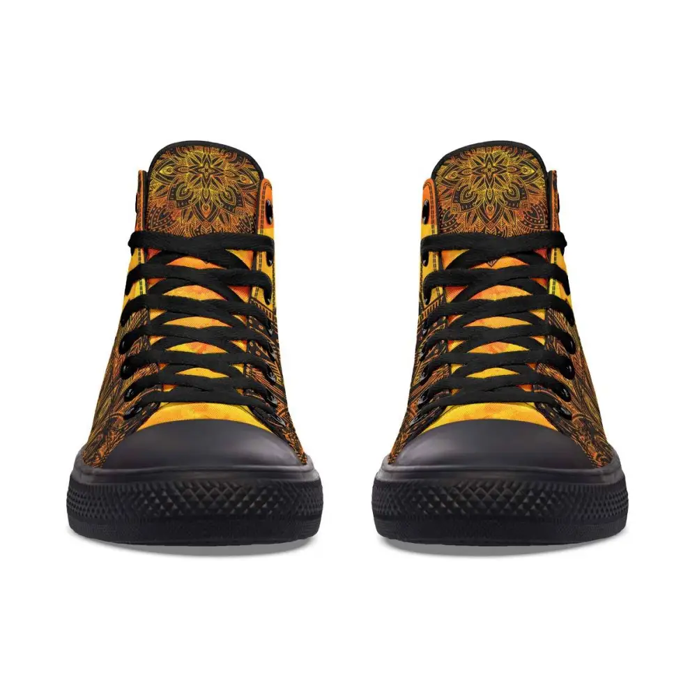 Printed Couple High-top Canvas Shoes