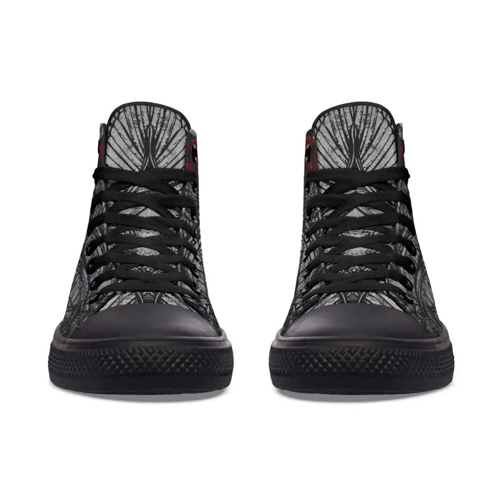 Printed Couple High Top Canvas Shoes