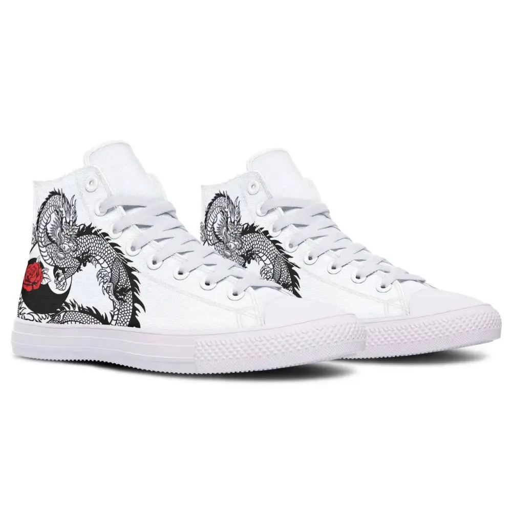 Printed Couple High-top Canvas Shoes