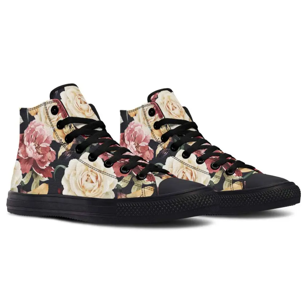 Printed Couple High-top Canvas Shoes