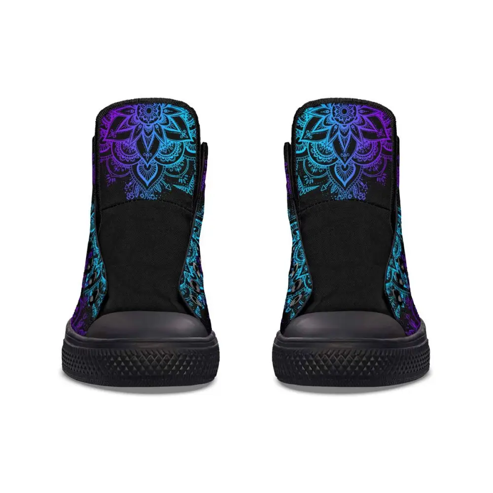 Printed Couple High Top Canvas Shoes