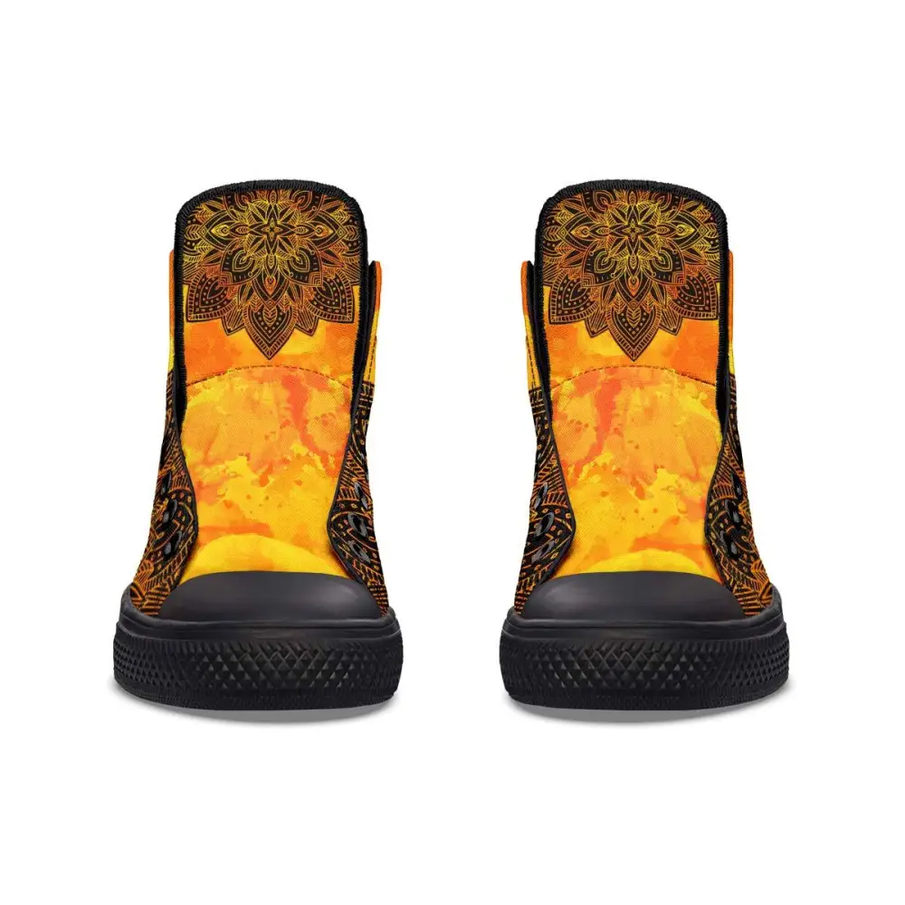 Printed Couple High-top Canvas Shoes