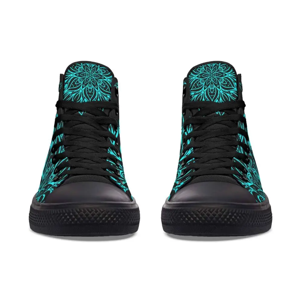 Printed Couple High-top Canvas Shoes