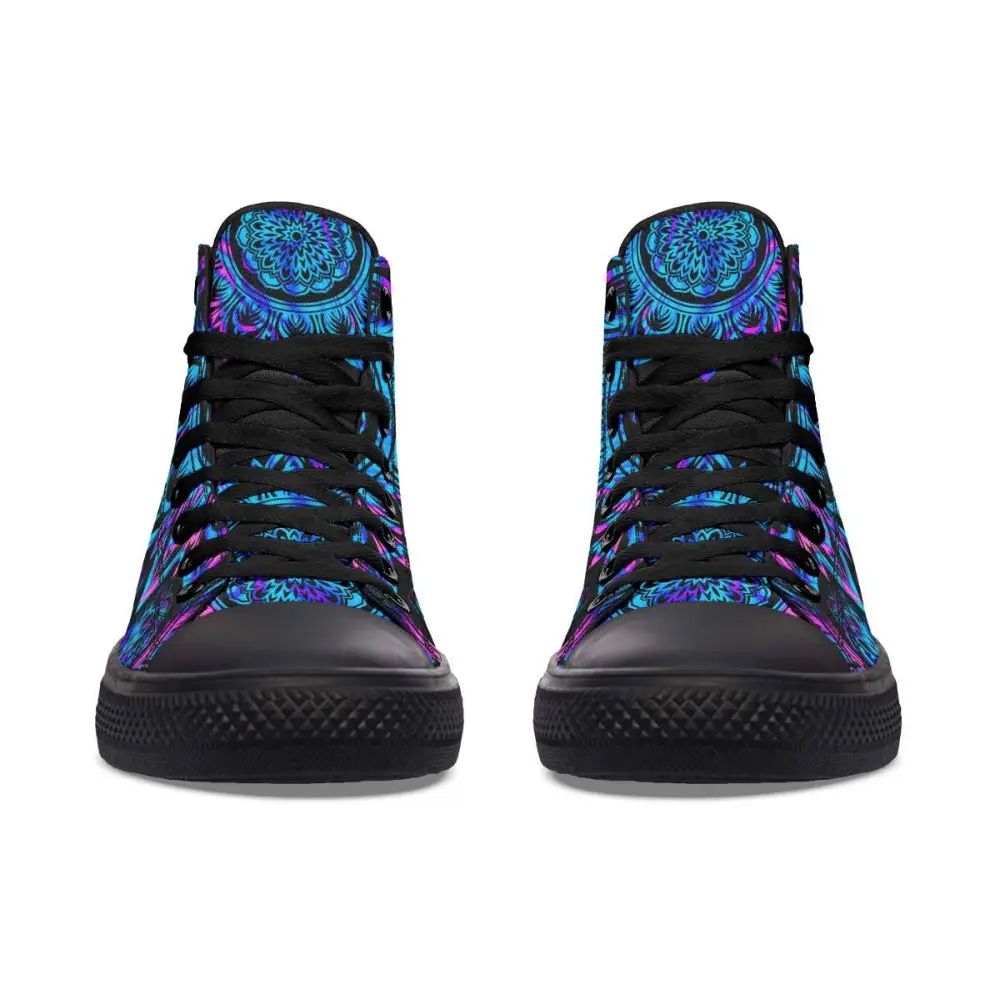 Printed Couple High-top Canvas Shoes