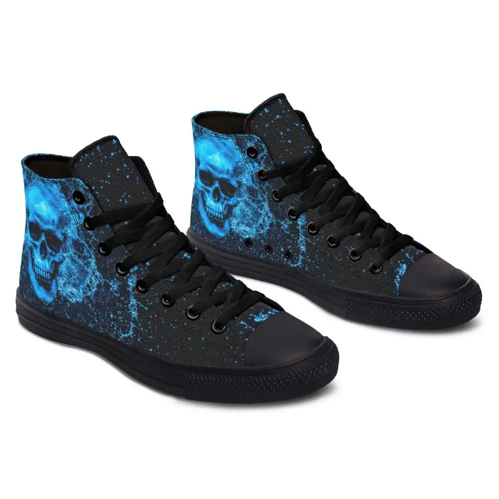 Printed Couple High Top Canvas Shoes