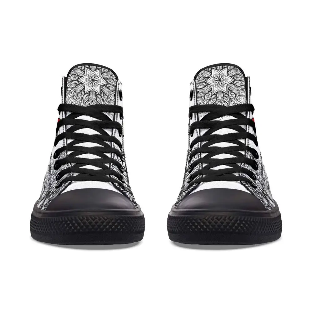 Printed Couple High-top Canvas Shoes