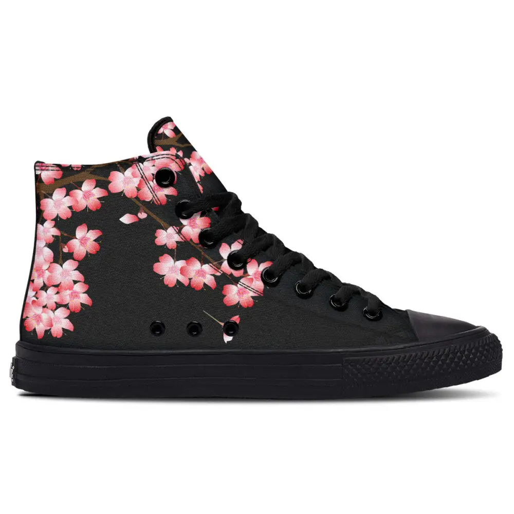 Printed Couple High-top Canvas Shoes
