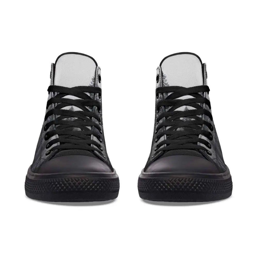 Printed Couple High-top Canvas Shoes