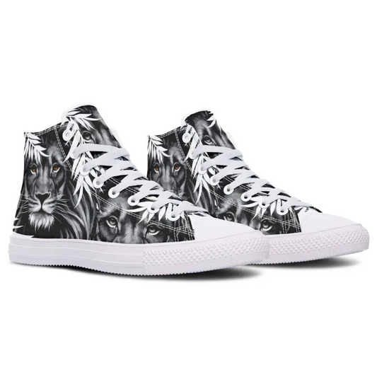 Printed Couple High-top Canvas Shoes