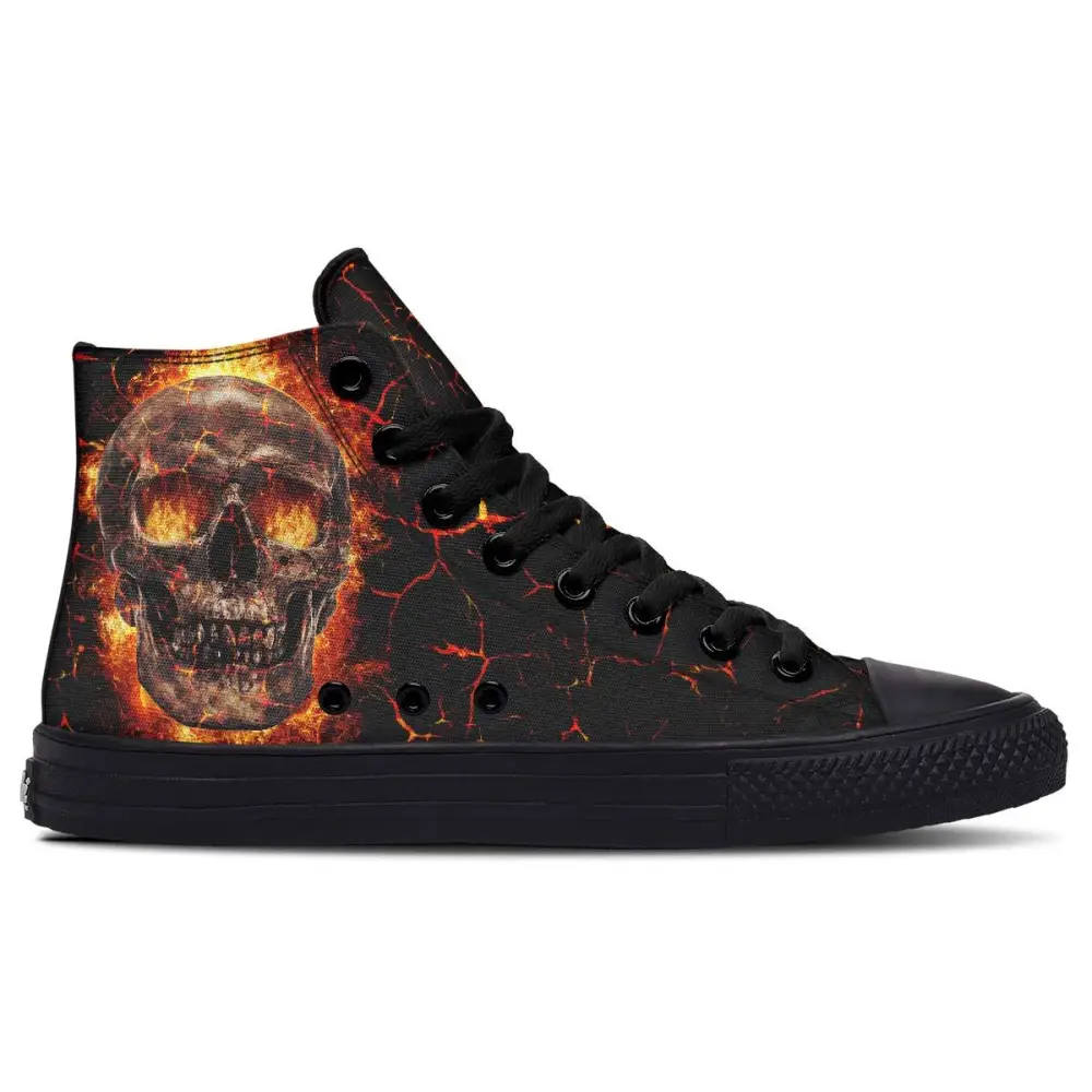 Printed Couple High-top Canvas Shoes