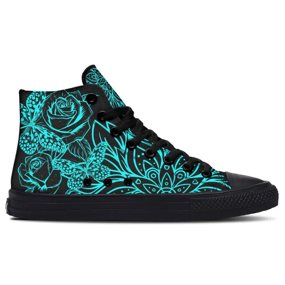 Printed Couple High-top Canvas Shoes