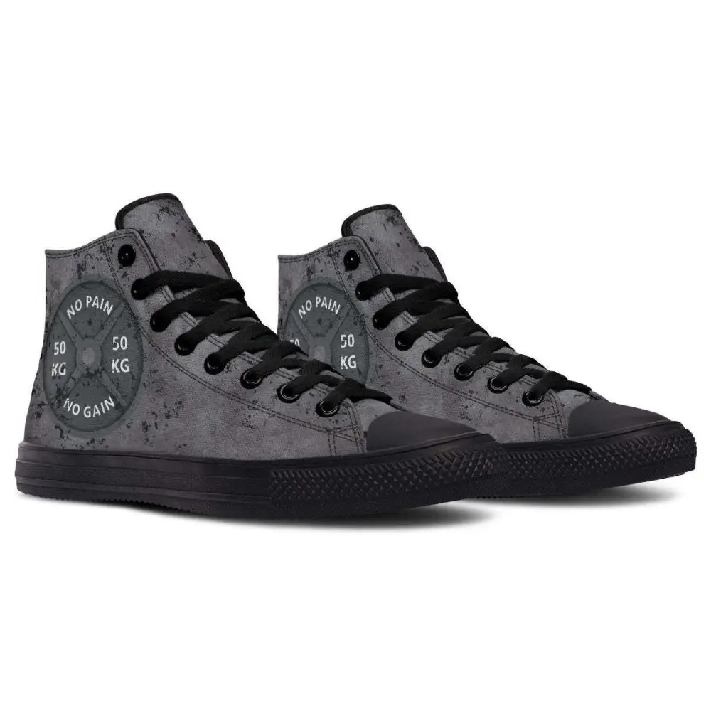 Printed Couple High-top Canvas Shoes