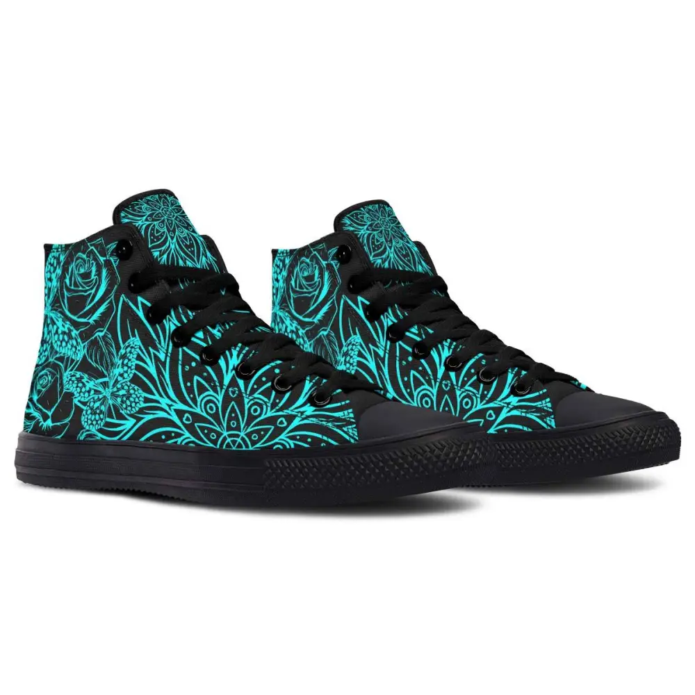 Printed Couple High-top Canvas Shoes