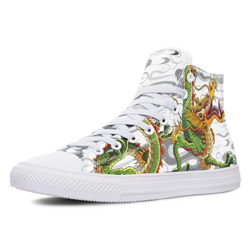 Printed Couple High Top Canvas Shoes