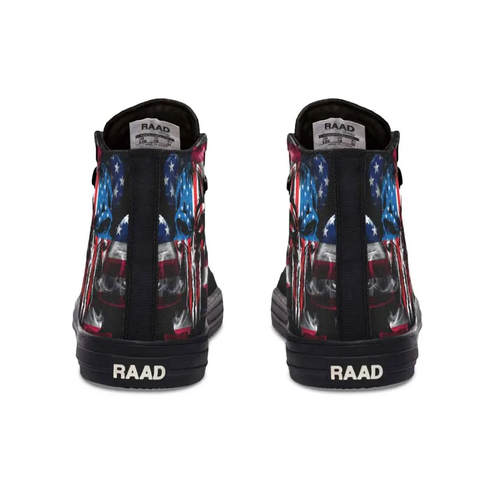Printed Couple High Top Canvas Shoes