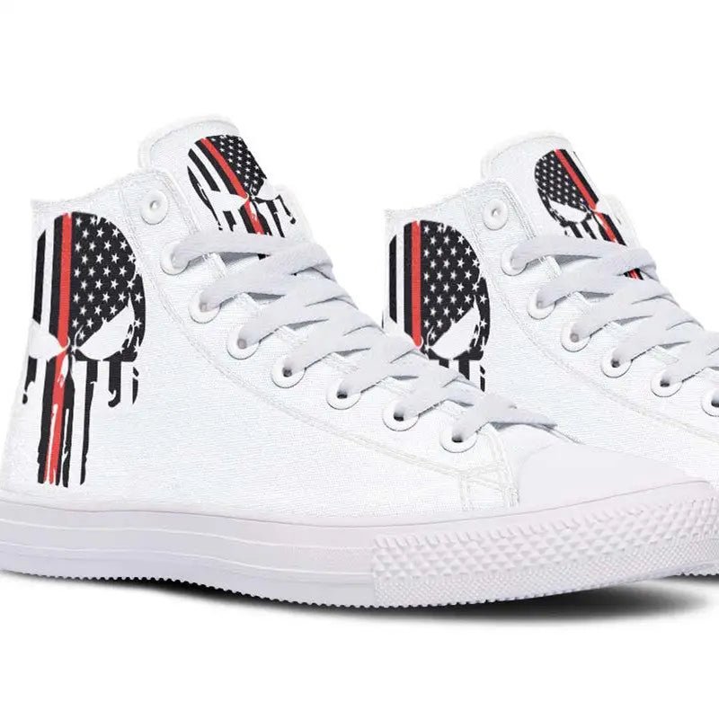 Printed Couple High-top Canvas Shoes