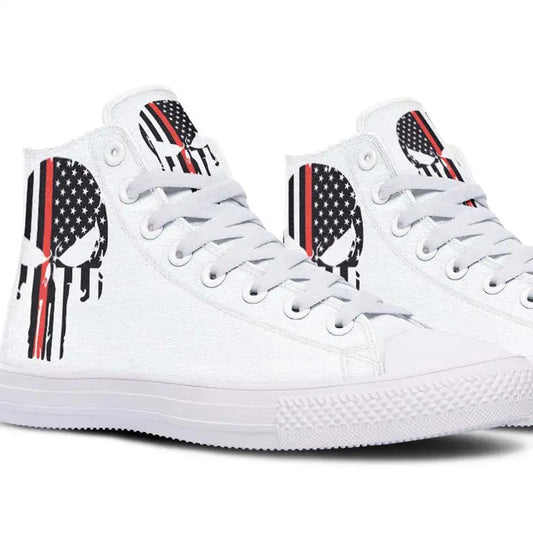 Printed Couple High-top Canvas Shoes