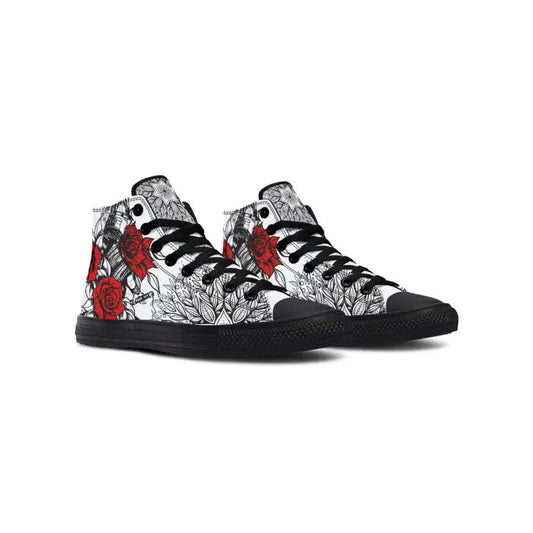 Printed Couple High-top Canvas Shoes