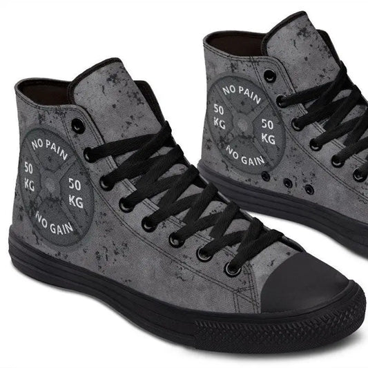 Printed Couple High-top Canvas Shoes