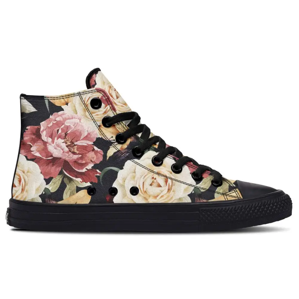 Printed Couple High-top Canvas Shoes
