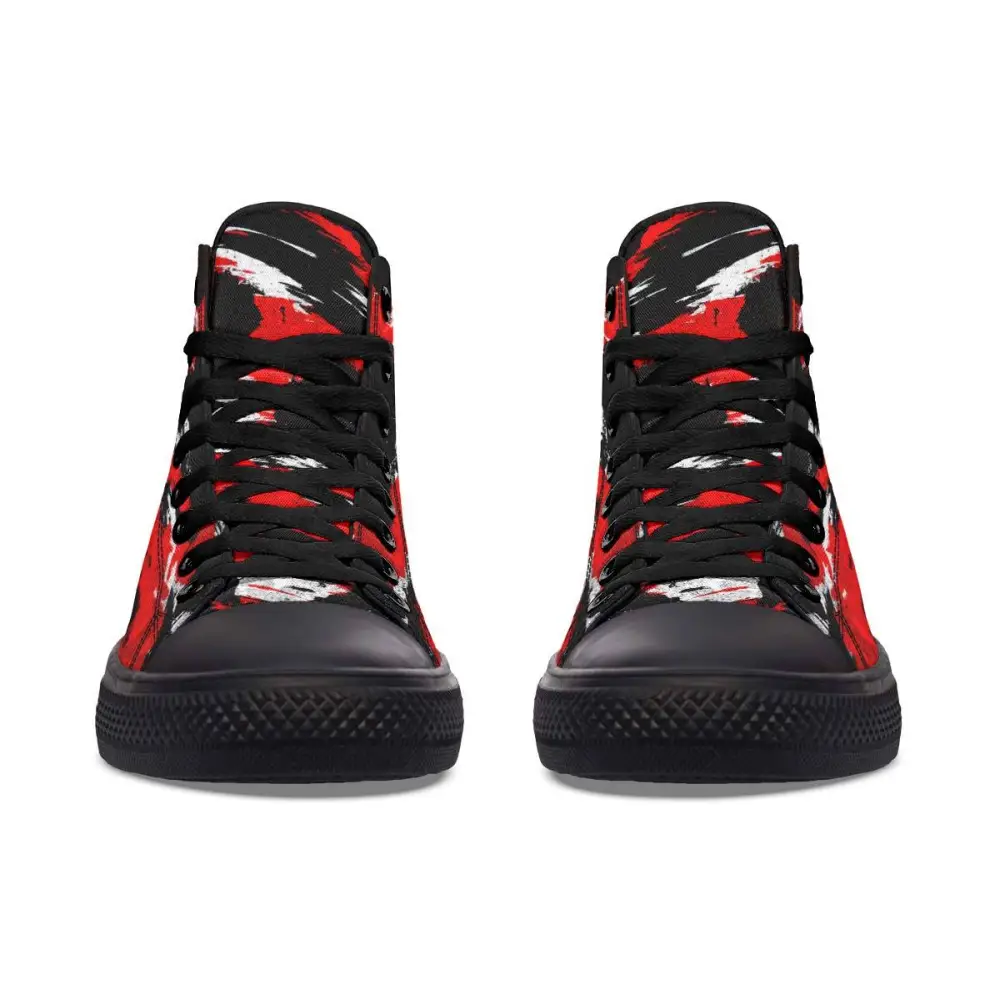 Printed Couple High Top Canvas Shoes
